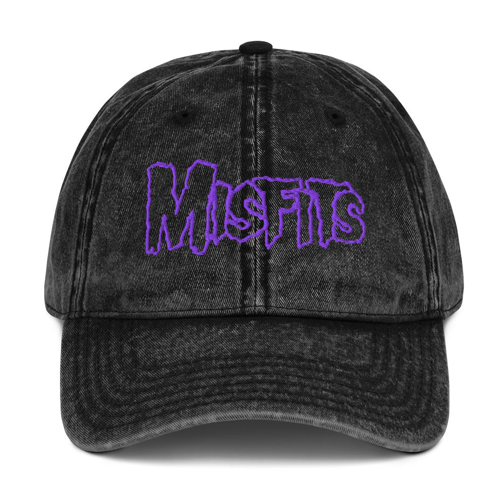 Merch Moment - Misfits - Vintage Cotton Twill HD Embroidered Cap -