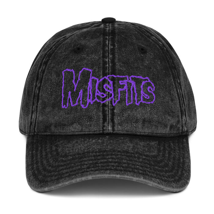Merch Moment - Misfits - Vintage Cotton Twill HD Embroidered Cap -
