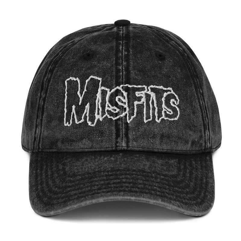 Merch Moment - Misfits - Vintage Cotton Twill HD Embroidered Cap -