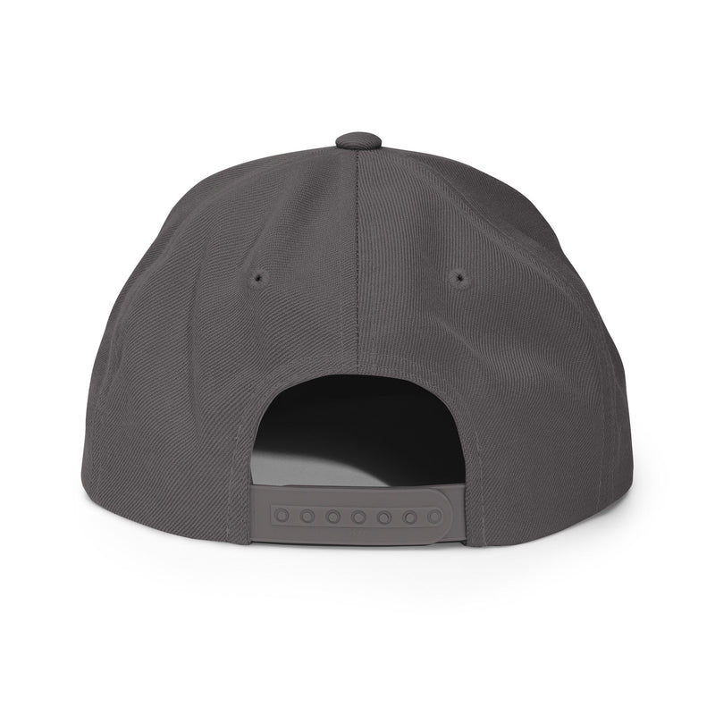 Merch Moment - Misfits - White on Gray Snapback HD Embroidered Hat -