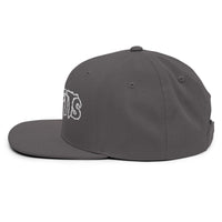 Merch Moment - Misfits - White on Gray Snapback HD Embroidered Hat -