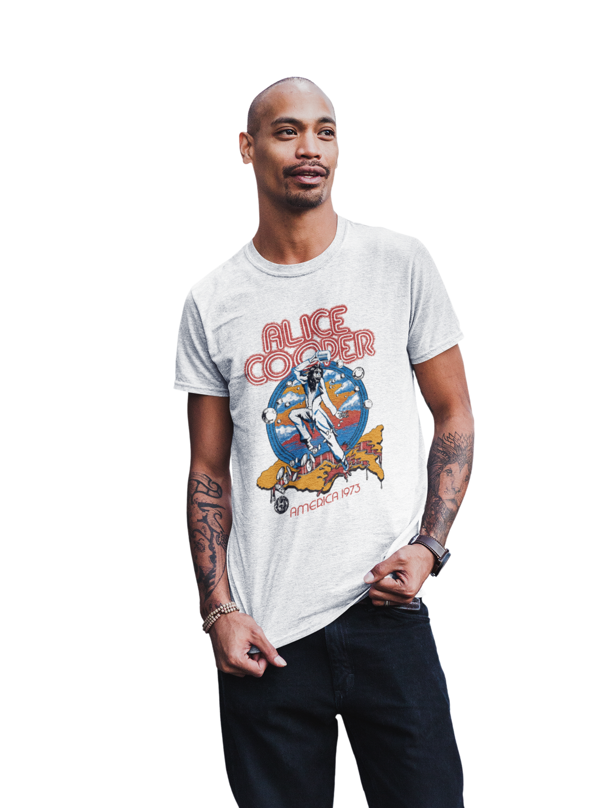 Alice Cooper - 1973 Tour T-Shirt - White