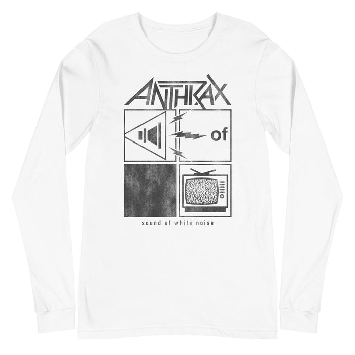 Anthrax - Frequency Long Sleeve T-Shirt - White