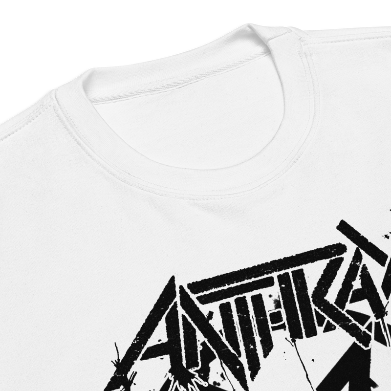 Anthrax - Pentagram Logo Sweatshirt - White