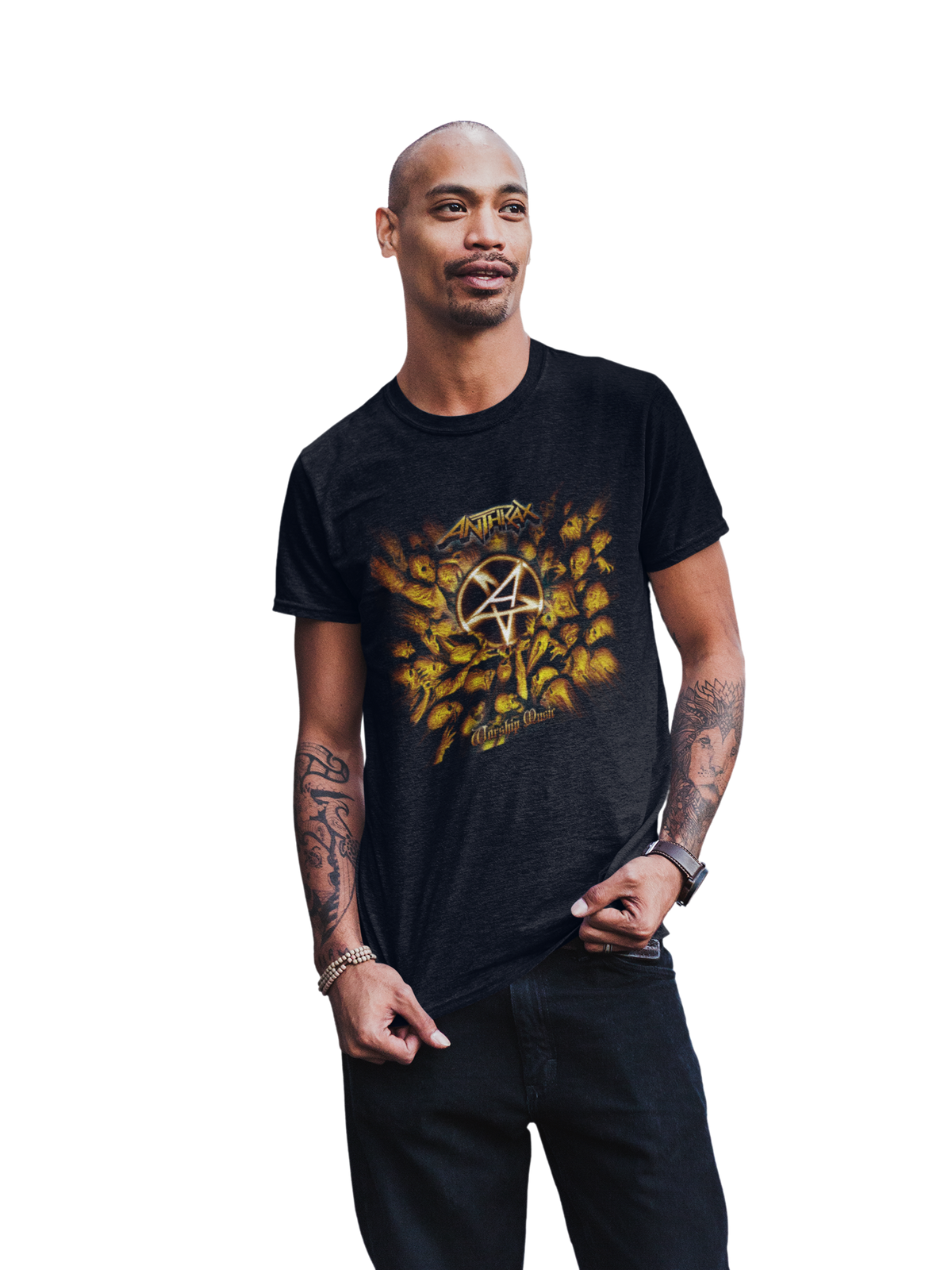 Anthrax - Pentagram Logo T-Shirt - Black