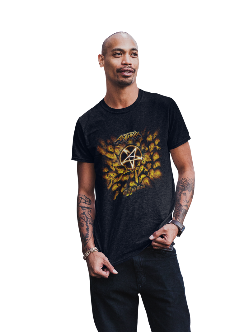 Anthrax - Pentagram Logo T-Shirt - Black