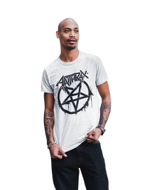 Anthrax - Pentagram Logo T-Shirt - White