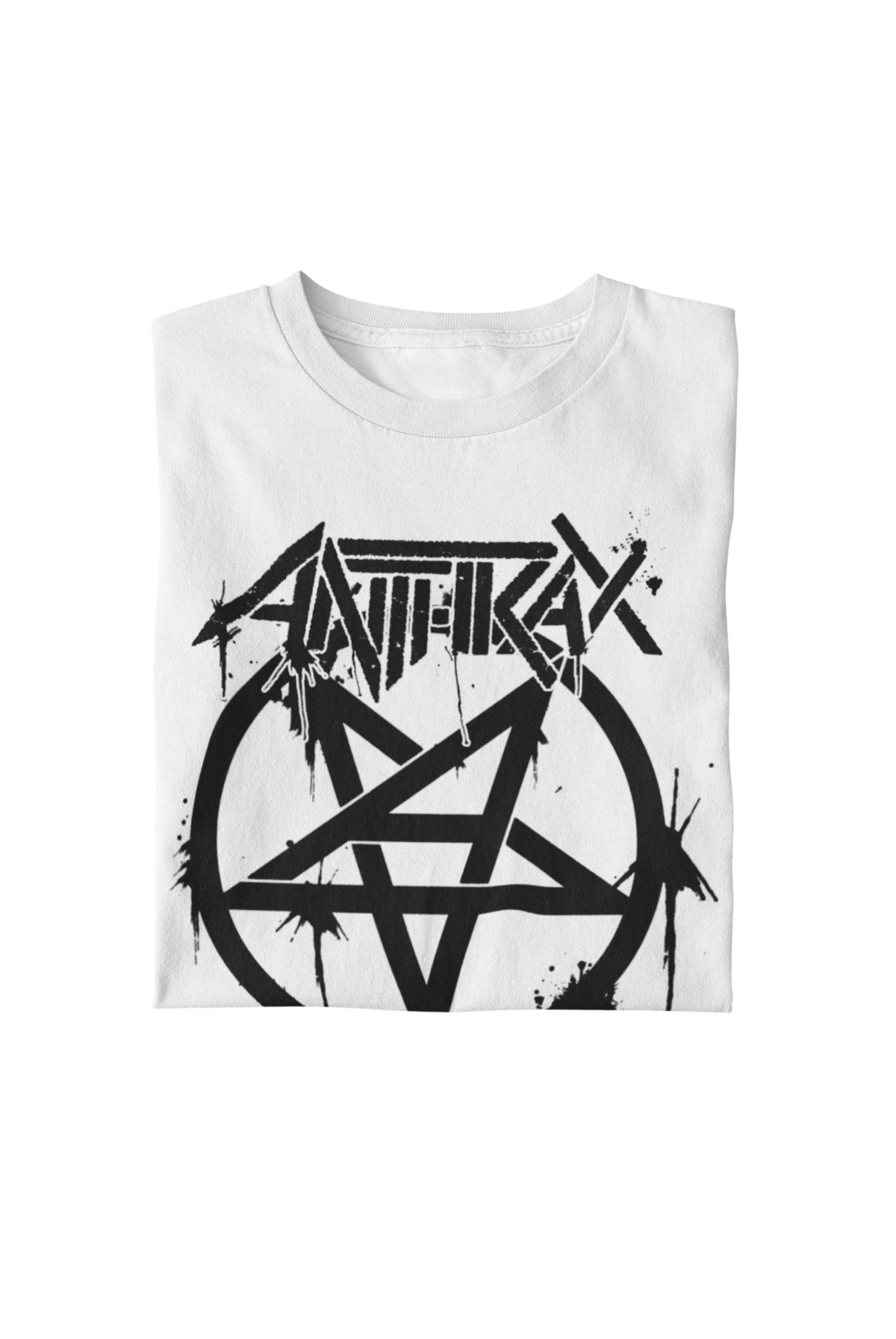 Anthrax - Pentagram Logo T-Shirt - White