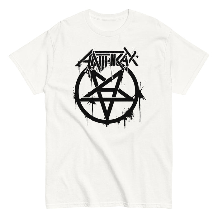 Anthrax - Pentagram Logo T-Shirt - White