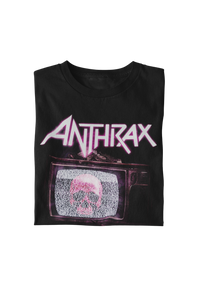 Anthrax - Skull TV T-Shirt - Black