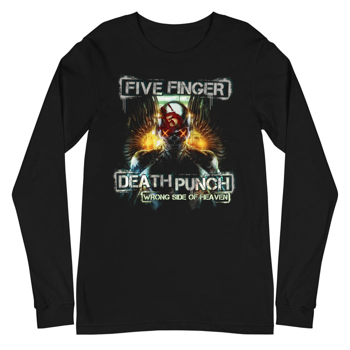 Five Finger Death Punch - Bot Heaven Long Sleeve T-Shirt - Black