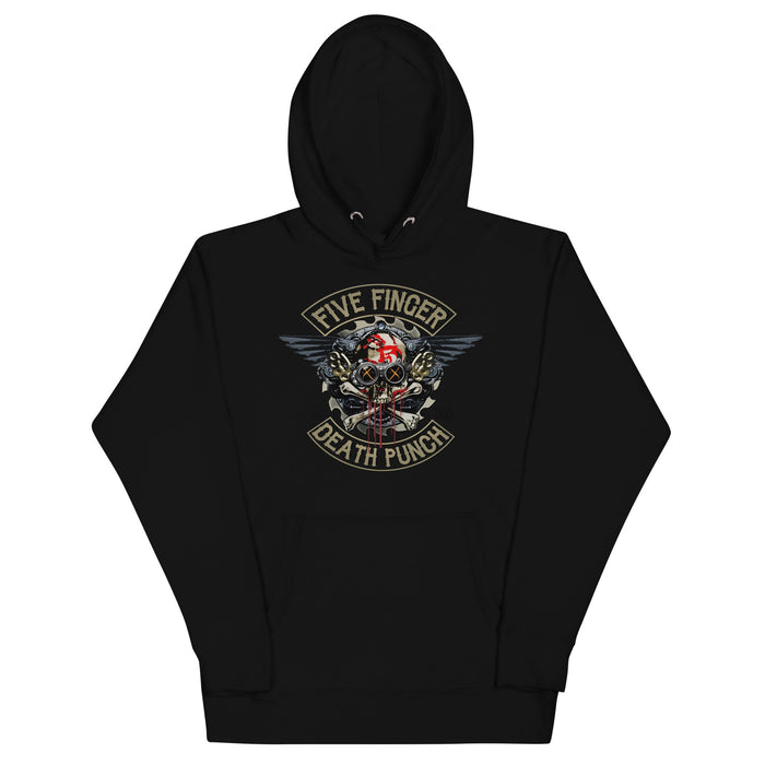 Five Finger Death Punch - Crossbones Hoodie - Black