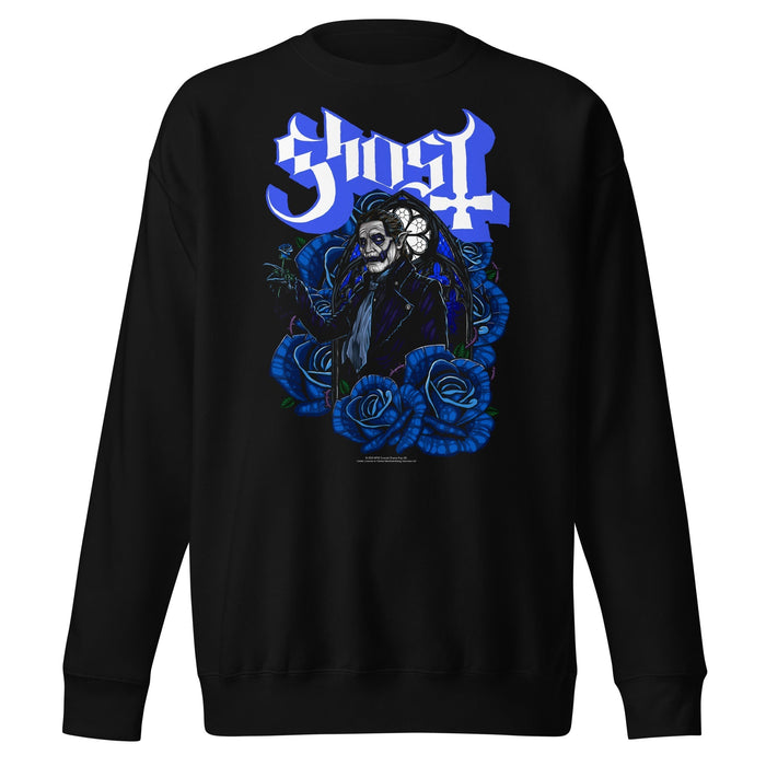 Ghost - Blue Roses Sweatshirt - Black