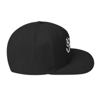 Ghost - Classic Logo White Embroidered Snap Back Hat -