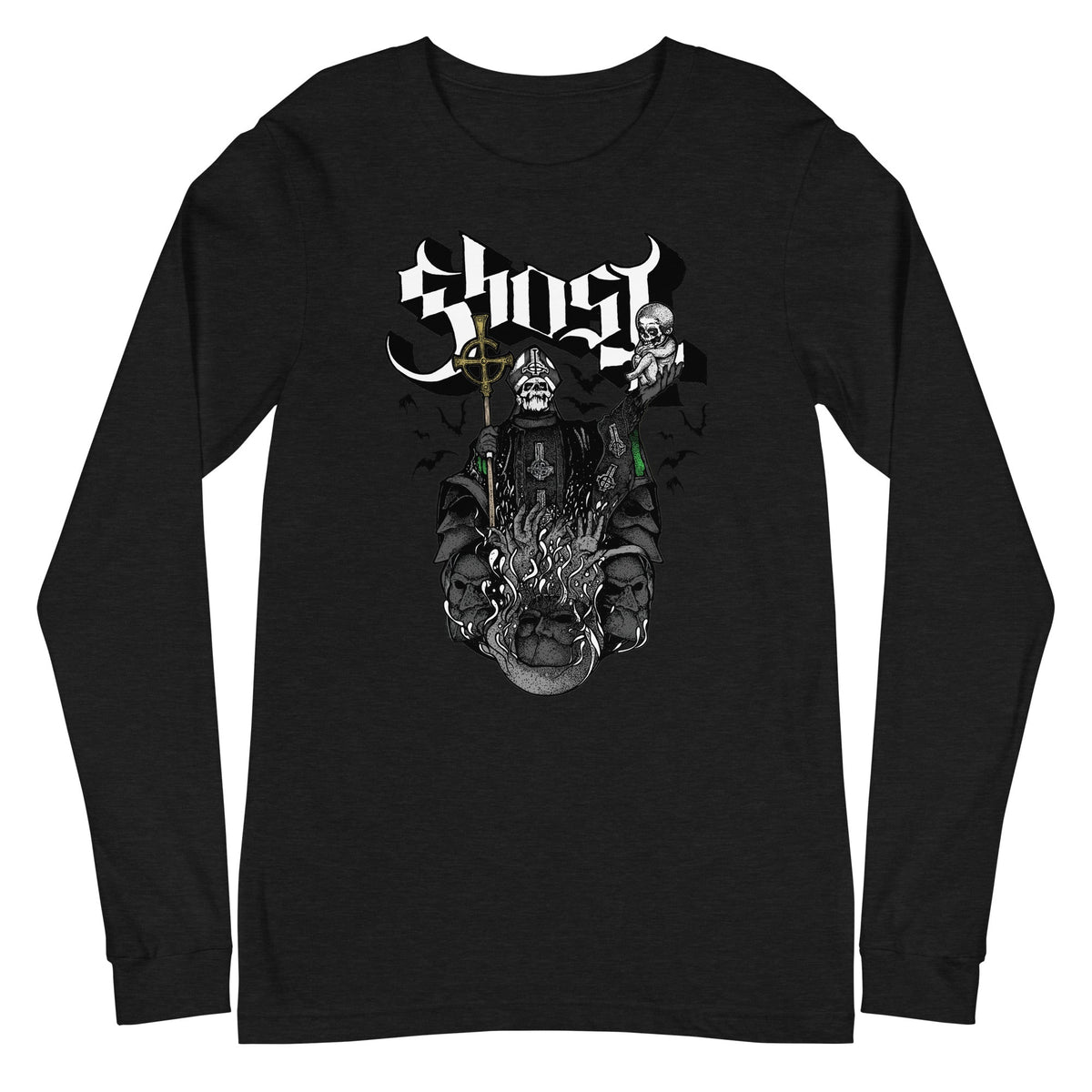 Ghost - Darkness Awaits Long Sleeve T-Shirt - Black