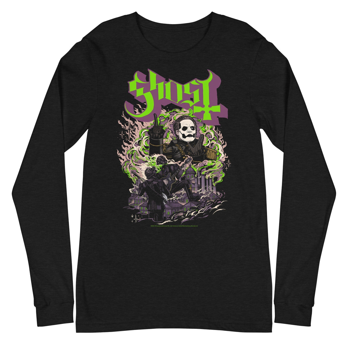 Ghost - Graveyard Long Sleeve T-Shirt - Black