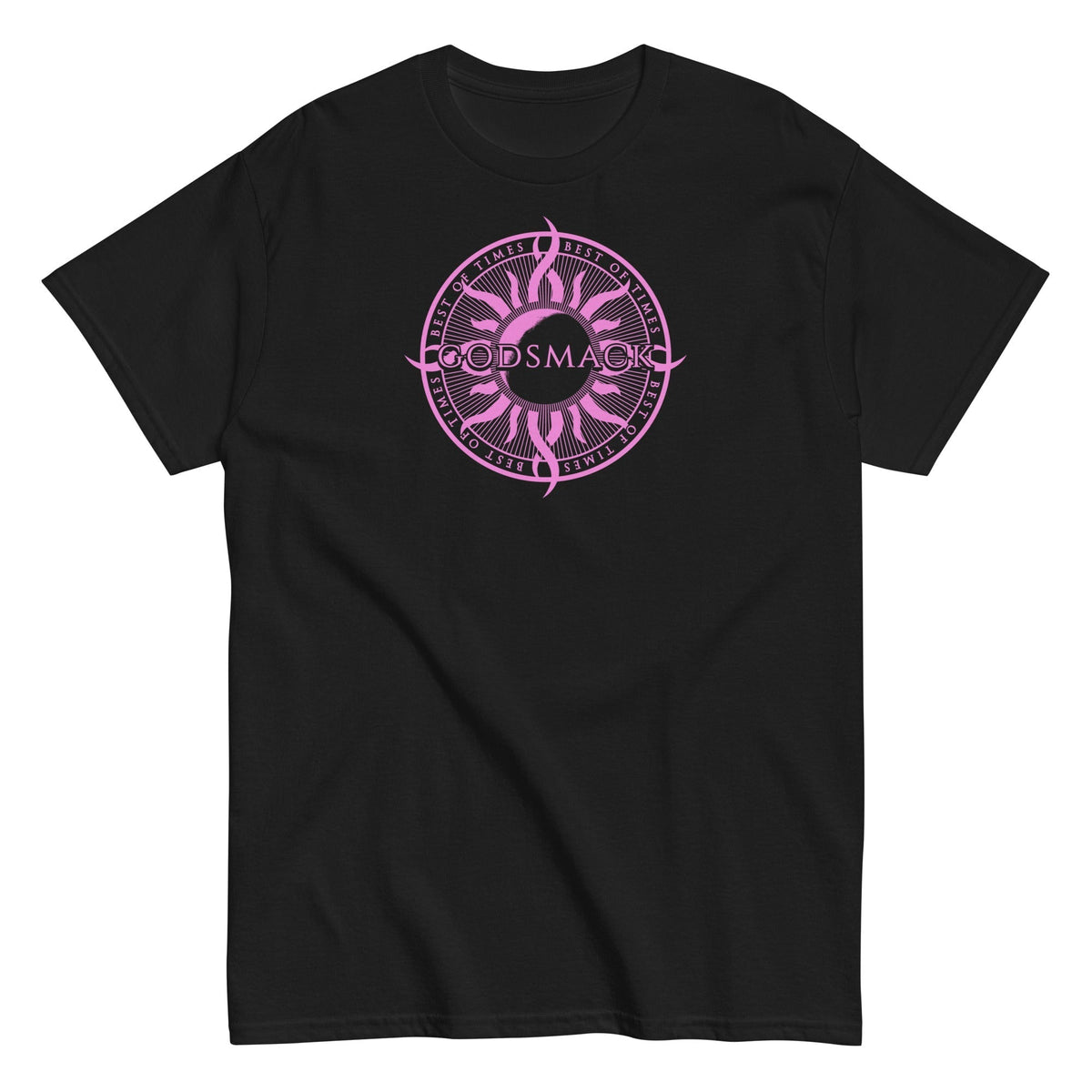 Godsmack - Pink Godsmack Compass T-Shirt - Black