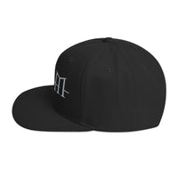 HIM - Classic Logo Black Embroidered Snap Back Hat -