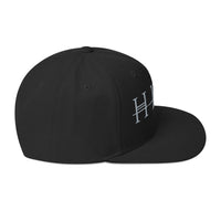 HIM - Classic Logo Black Embroidered Snap Back Hat -