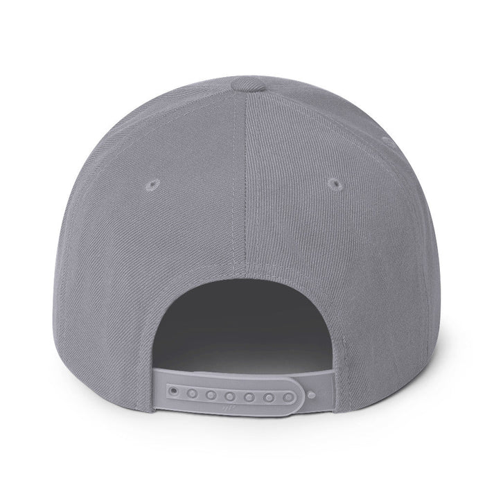 HIM - Classic Logo Grey Embroidered Snap Back Hat -