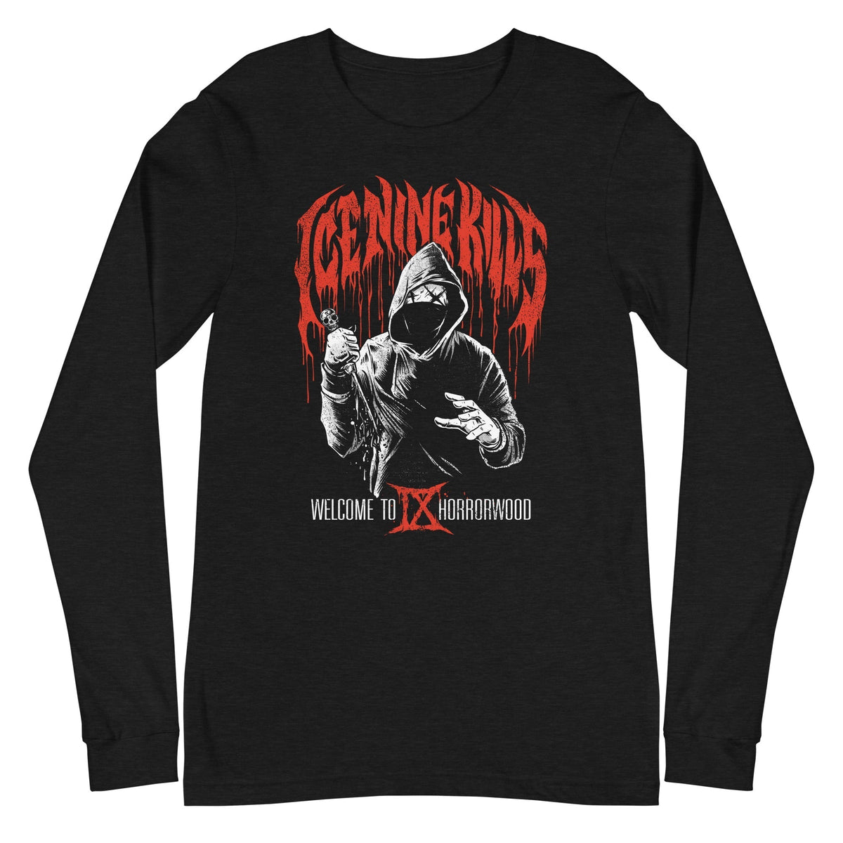 Ice Nine Kills - IX Horrorwood Long Sleeve T-Shirt - Black