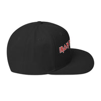 Iron Maiden - Classic Logo Black Embroidered Snap Back Hat -