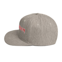 Iron Maiden - Classic Logo Grey Embroidered Snap Back Hat -