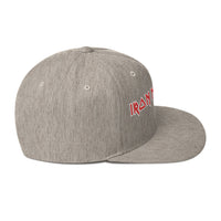 Iron Maiden - Classic Logo Grey Embroidered Snap Back Hat -