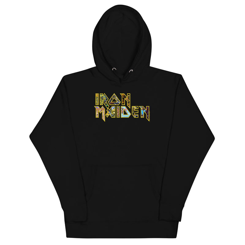 Iron Maiden - Logo Eddie Hoodie - Black
