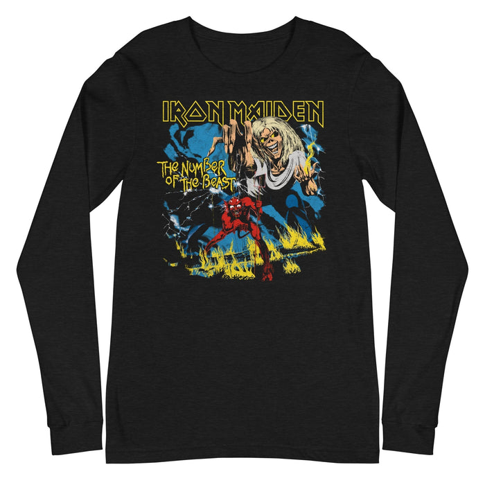 Iron Maiden - The Number of the Beast Long Sleeve T-Shirt - Black