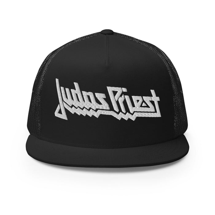 Judas Priest - Electric White Logo Embroidered Trucker Hat -