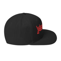 Judas Priest - Red Logo Embroidered Snapback Hat -