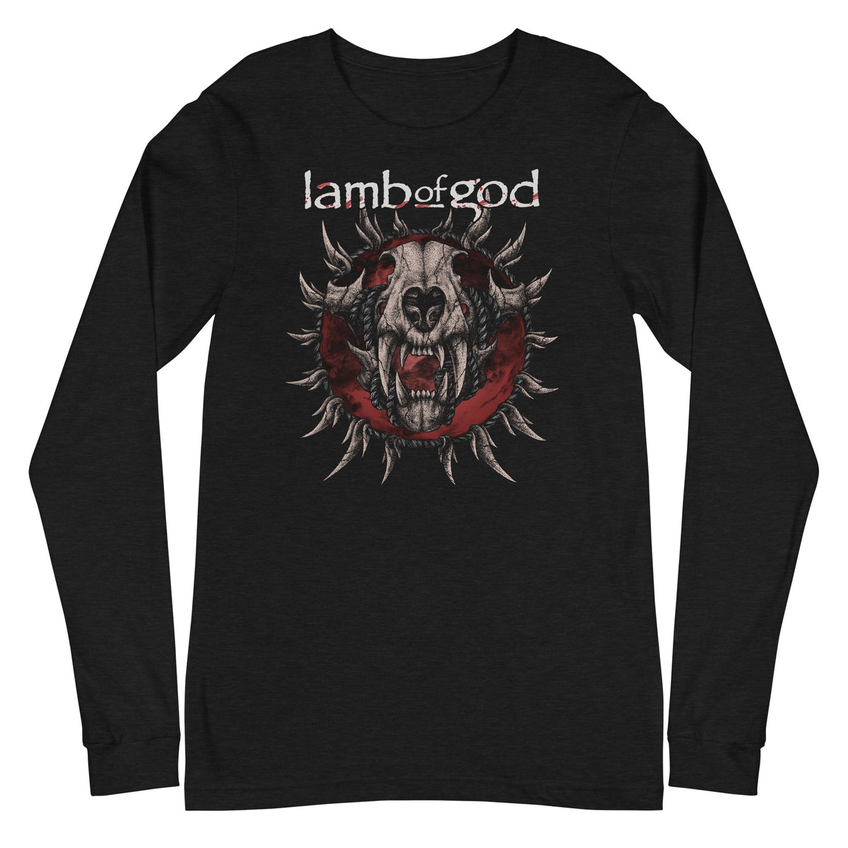 Lamb of God - Steer Skull Long Sleeve T-Shirt - Black