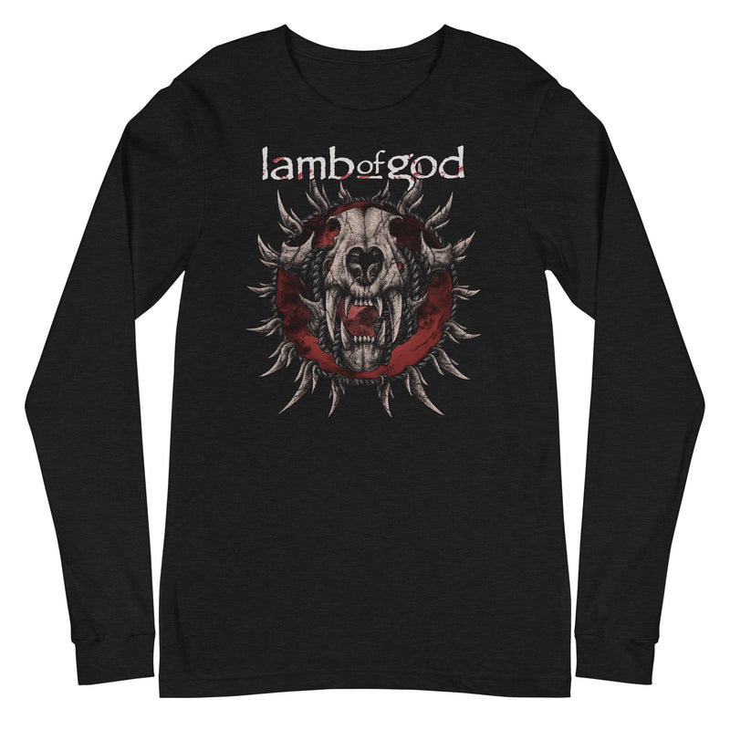 Lamb of God - Steer Skull Long Sleeve T-Shirt - Black