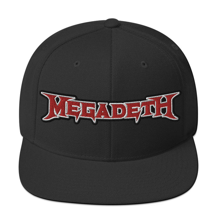 Megadeth - Classic Logo Embroidered Snapback Hat -