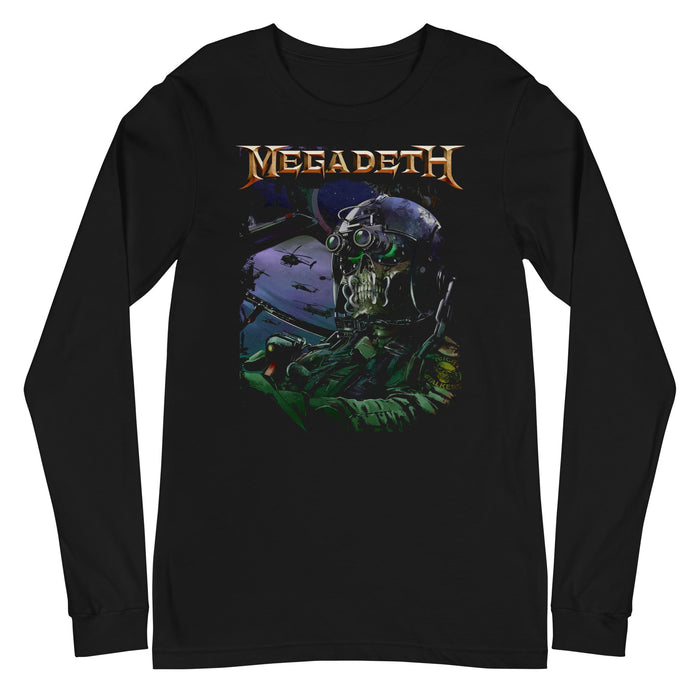 Megadeth - Night Vision Long Sleeve T-Shirt - Black
