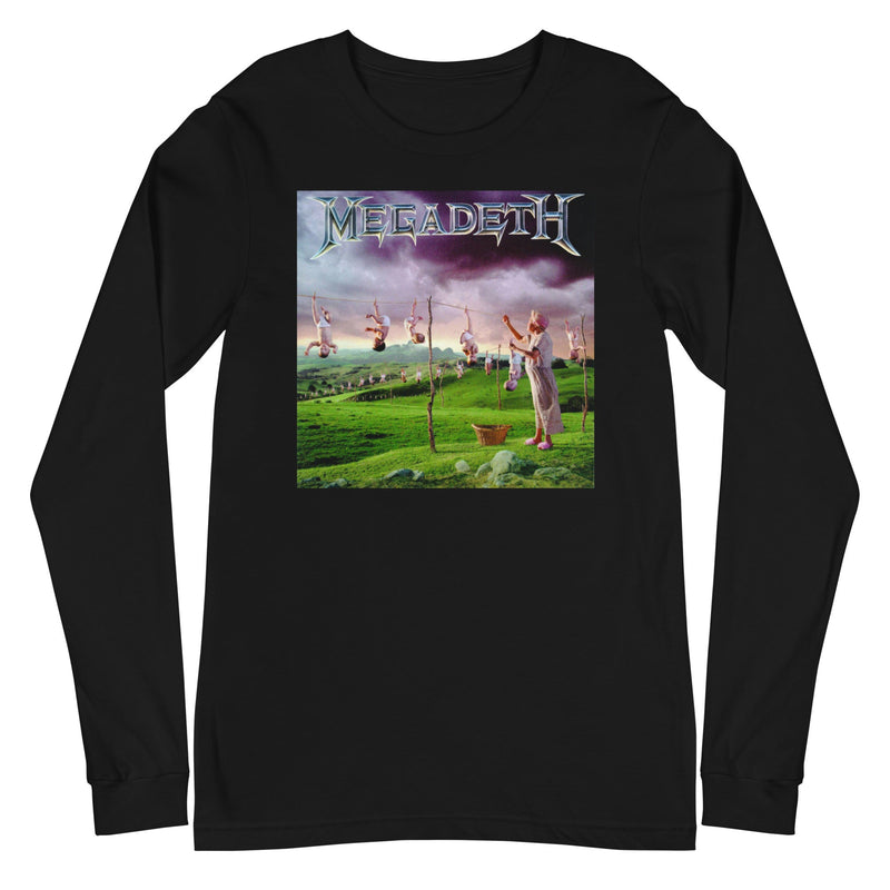 Megadeth - Youthanasia Long Sleeve T-Shirt - Black