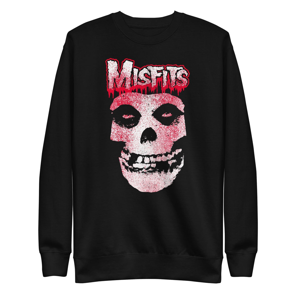 Misfits - Tagged Skull Sweatshirt - Black