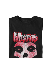 Misfits - Tagged Skull T-Shirt - Black