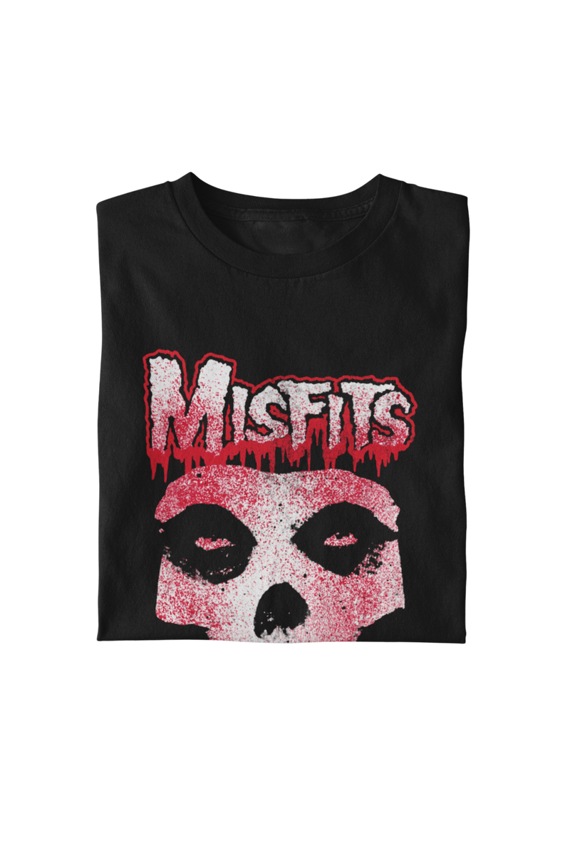 Misfits - Tagged Skull T-Shirt - Black