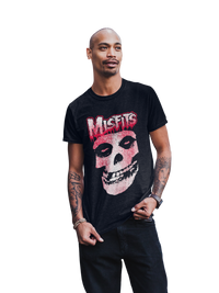 Misfits - Tagged Skull T-Shirt - Black