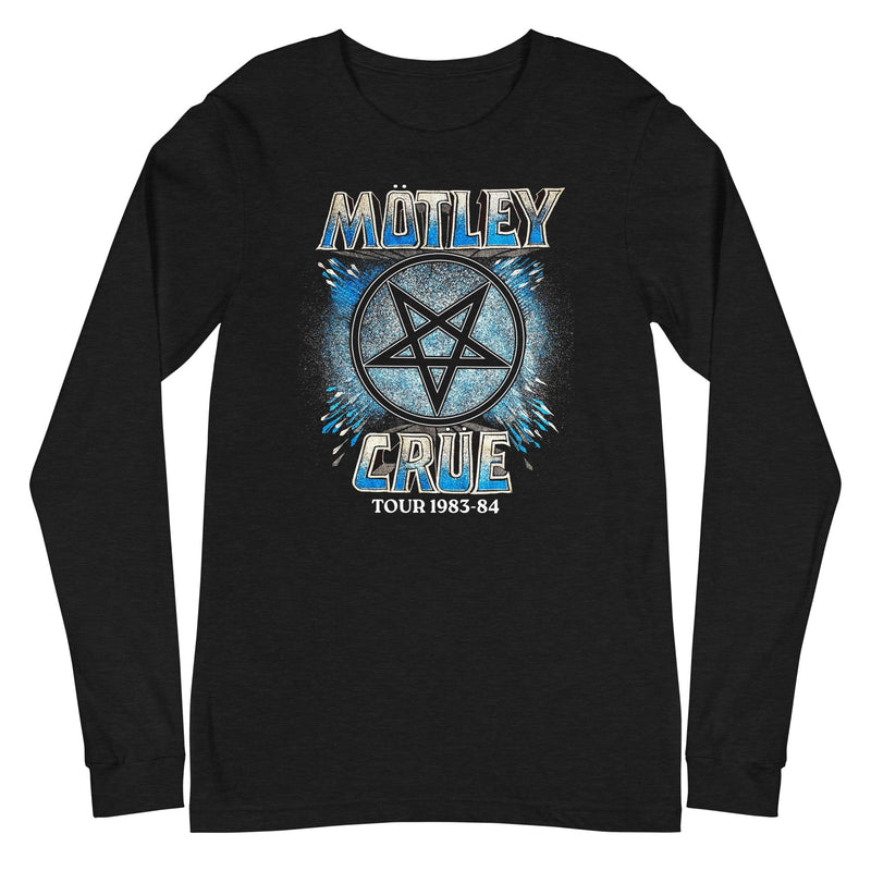 Motley Crue - 83-84 Tour Long Sleeve T-Shirt - Black