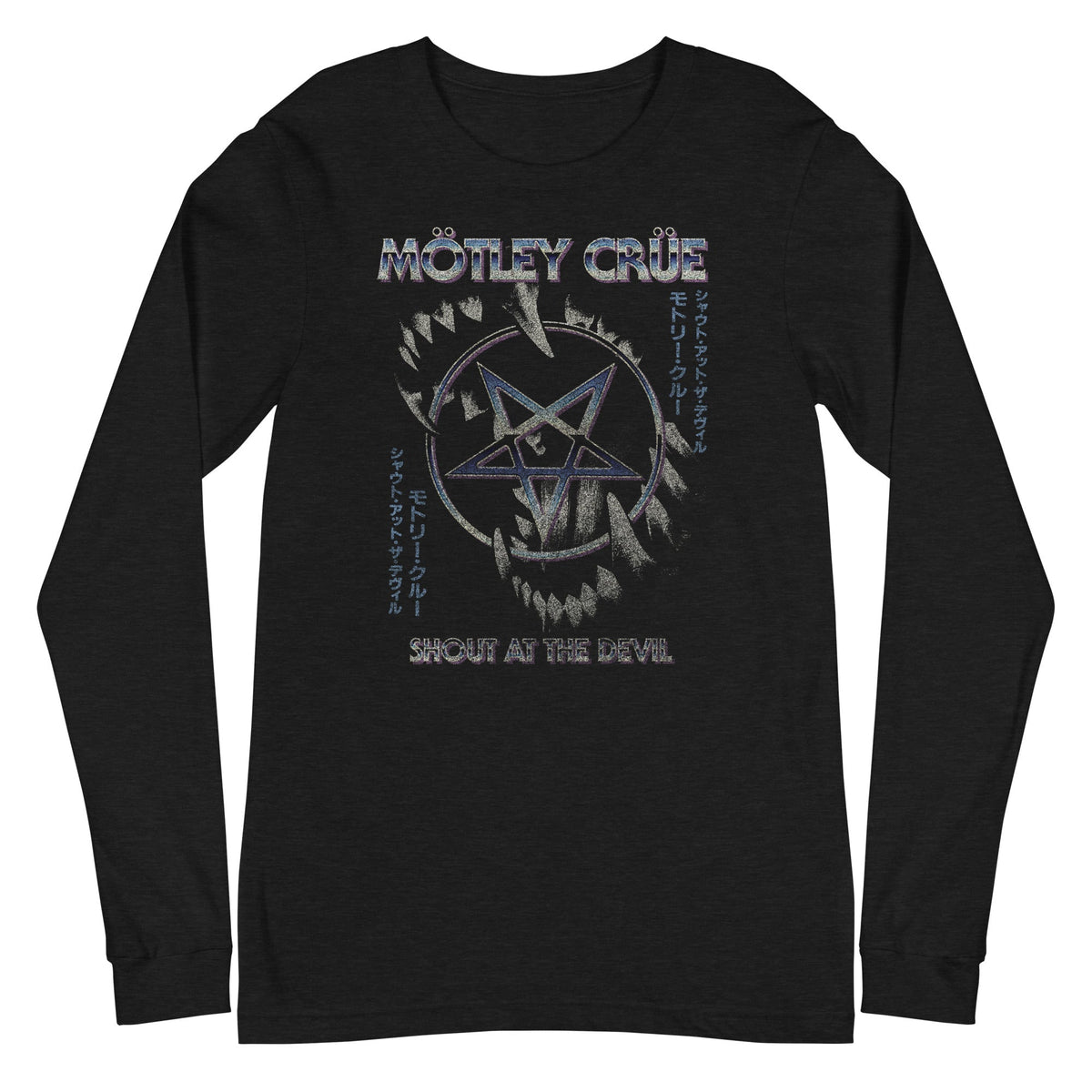 Motley Crue - Pentagram Long Sleeve T-Shirt - Black