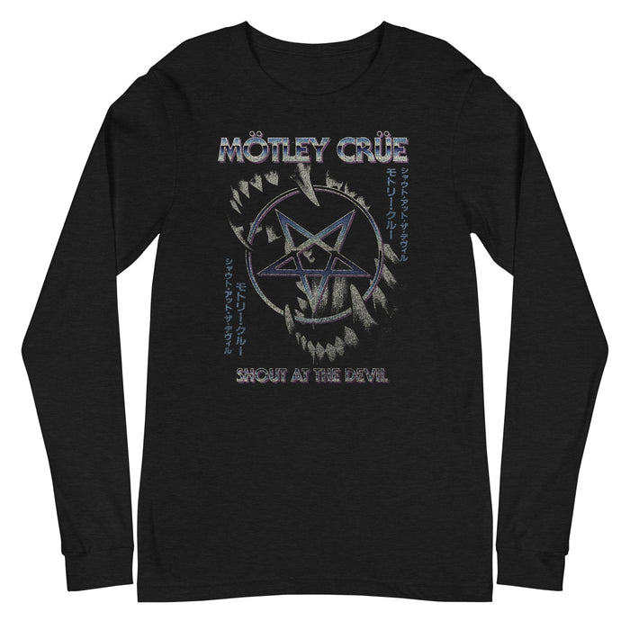 Motley Crue - Pentagram Long Sleeve T-Shirt - Black