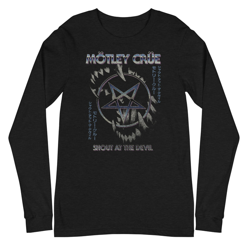 Motley Crue - Pentagram Long Sleeve T-Shirt - Black