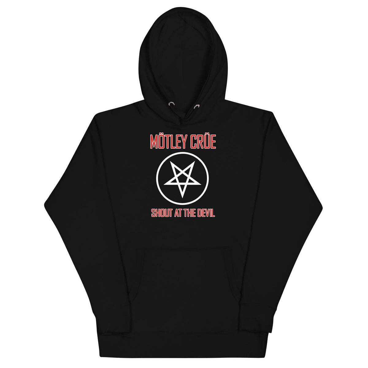 Motley Crue - Pentagram Shout Hoodie - Black