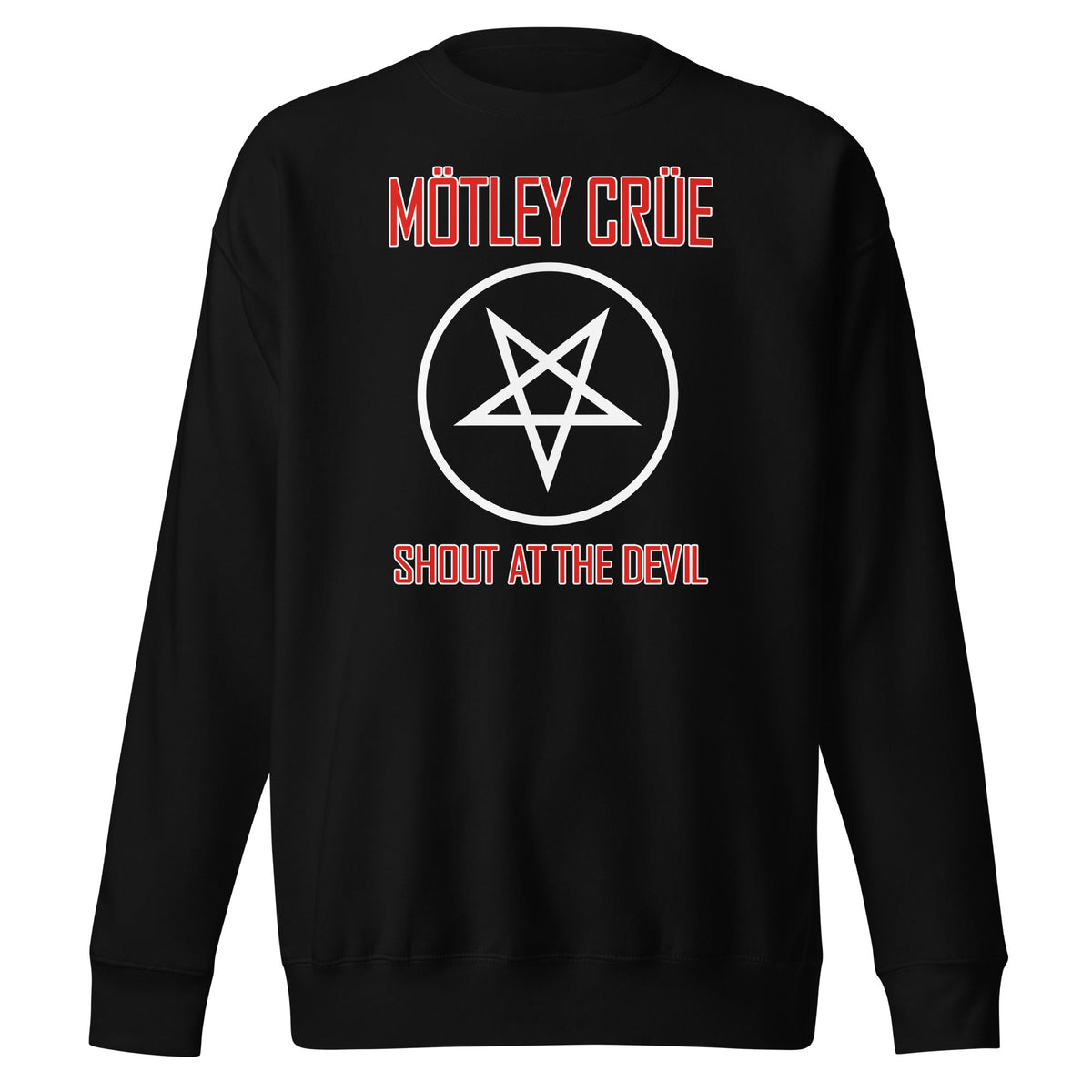 Motley Crue - Pentagram Shout Sweatshirt - Black