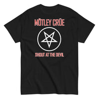 Motley Crue - Pentagram Shout T-Shirt - Black