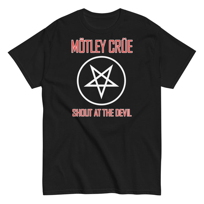 Motley Crue - Pentagram Shout T-Shirt - Black