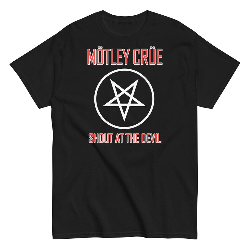 Motley Crue - Pentagram Shout T-Shirt - Black